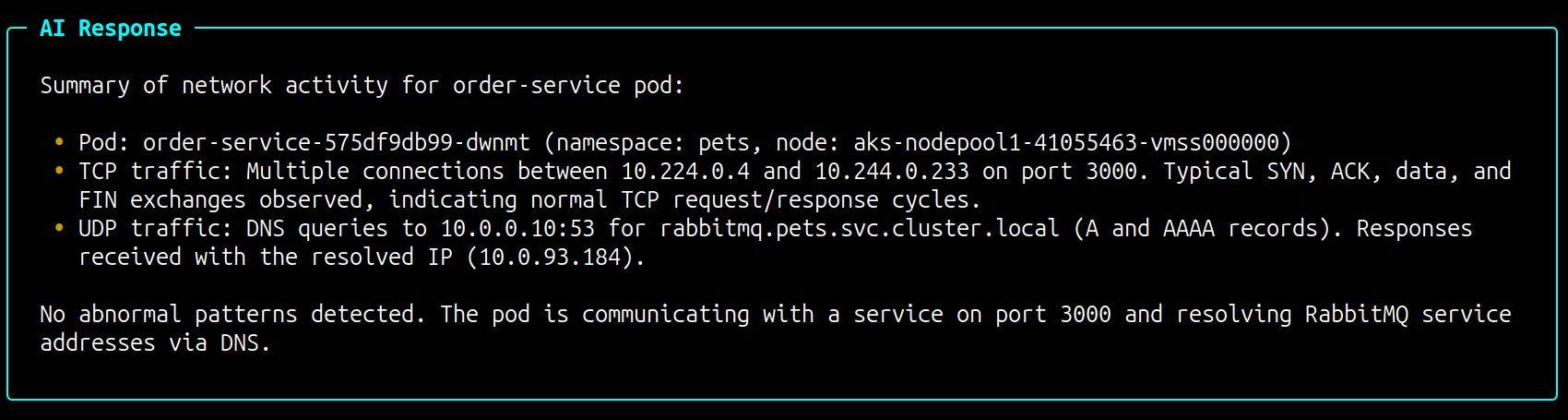 tcpdump gadget output